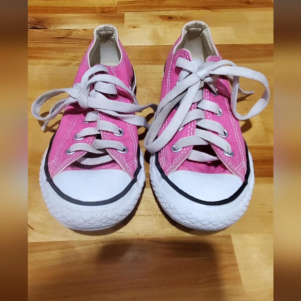 Converse Pink and White Kids Sneakers